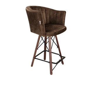 Полубарный стул SHT-ST42-1 / SHT-S80-1 (кофейный трюфель/темный орех/черный) в Тамбове