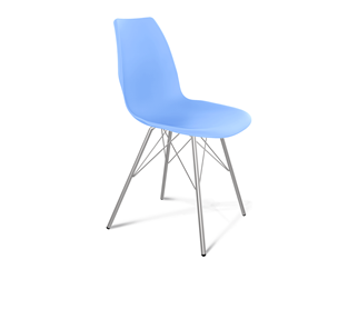 Обеденный стул SHT-ST29/S37 (голубой pan 278/хром лак) в Тамбове