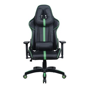 Офисное кресло Brabix GT Carbon GM-120 (две подушки, экокожа, черное/зеленое) в Тамбове