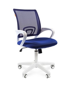 Компьютерное кресло CHAIRMAN 696 white, ткань, цвет синий в Тамбове