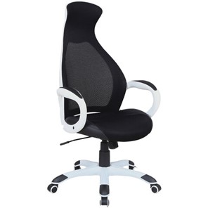 Офисное кресло Brabix Premium Genesis EX-517 (пластик белый, ткань/экокожа/сетка черная) 531573 в Тамбове