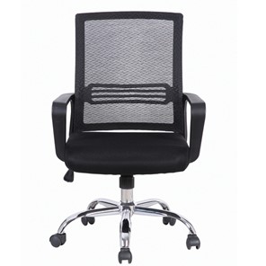 Компьютерное кресло Brabix Daily MG-317 (с подлокотниками, хром, черное) 531833 в Тамбове