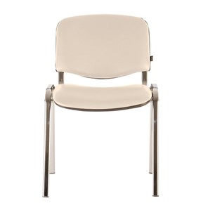 Офисный стул Brabix Iso CF-001 (хромированный каркас, кожзам бежевый) 531425 в Тамбове