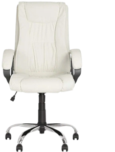 Кресло для офиса ELLY (CHR68) экокожа ECO-50, белая в Тамбове