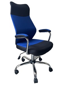 Кресло компьютерное C168 черный/синий в Тамбове