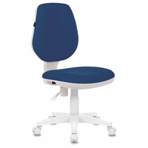 Кресло офисное Brabix Fancy MG-201W (без подлокотников, пластик белый, синие) 532413 в Тамбове