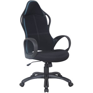Кресло офисное Brabix Premium Force EX-516 (ткань, черное/вставки синие) 531572 в Тамбове