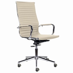 Офисное кресло BRABIX PREMIUM "Intense EX-531", экокожа, хром, бежевое, 532541 в Тамбове