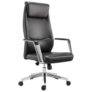 Офисное кресло BRABIX PREMIUM "Jazz EX-757", синхромеханизм, алюминий, экокожа, черное, 532489 в Тамбове
