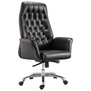 Офисное кресло BRABIX PREMIUM "Legacy EX-750", синхромеханизм, алюминий, экокожа, черное, 532492 в Тамбове