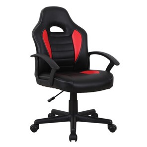 Офисное кресло BRABIX "Spark GM-201", экокожа, черное/красное, 532503 в Тамбове