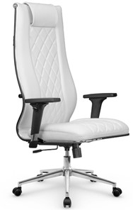Кресло офисное МЕТТА L 1m 50M/2D Infinity Easy Clean топган, нижняя часть 17852 белый в Тамбове