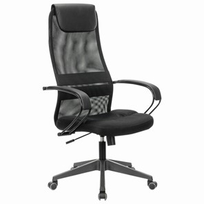 Кресло Brabix Premium Stalker EX-608 PL (ткань-сетка/кожзам, черное) 532090 в Тамбове