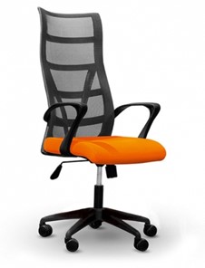 Офисное кресло ДамОфис 5600, оранж/черное в Тамбове