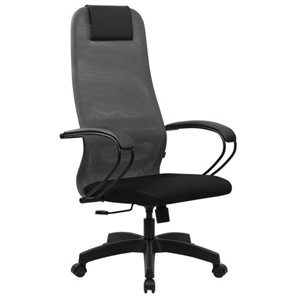 Офисный стул BRABIX PREMIUM "Ultimate EX-800" пластик, плотная двойная сетка Х2, черное/серое, 532915 в Тамбове