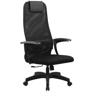 Офисный стул BRABIX PREMIUM "Ultimate EX-801" пластик, плотная двойная сетка Х2, черное, 532922 в Тамбове