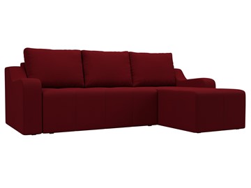 Угловой раскладной диван Элида, Бордовый (микровельвет) в Тамбове