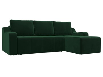 Угловой диван для гостиной Элида, Зеленый (велюр) в Тамбове