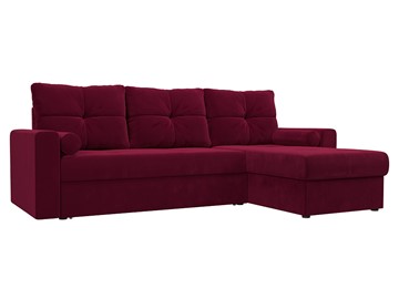 Угловой диван Верона, Бордовый (микровельвет) в Тамбове