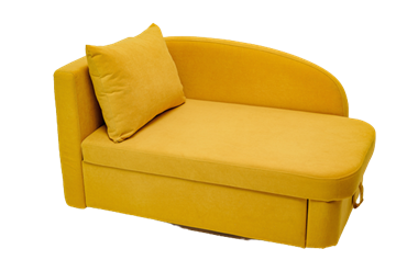Мягкий диван левый Тедди желтый в Тамбове