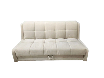 Прямой диван Аккордеон-Кровать 1,55 с каретной утяжкой, клетка (НПБ) в Тамбове