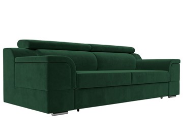 Прямой диван Лига-003 НПБ, Зеленый (Велюр) в Тамбове