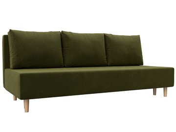 Прямой диван Лига-033, Зеленый (Микровельвет) в Тамбове