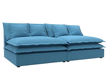 Прямой диван Лига-040, Амур голубой (рогожка) в Тамбове