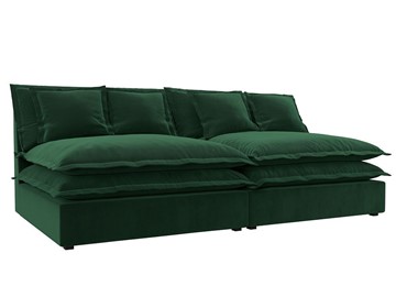 Прямой диван Лига-040, Зеленый (Велюр) в Тамбове