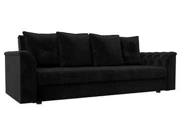 Прямой диван Сиеста, Черный (велюр) в Тамбове
