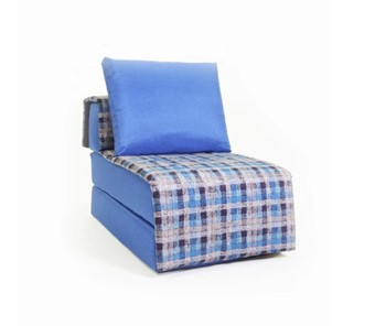 Бескаркасное кресло-кровать Харви, синий - квадро в Тамбове