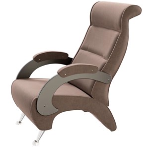 Кресло Деметрио 9Д (каркас венге, м/э коричневый) в Тамбове