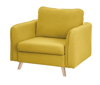 Кресло мягкое Бертон желтый в Тамбове