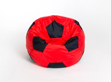 Кресло-мешок Мяч большой, красно-черный в Тамбове