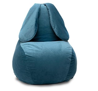 Кресло-мешок Зайка (длинные уши), синий в Тамбове