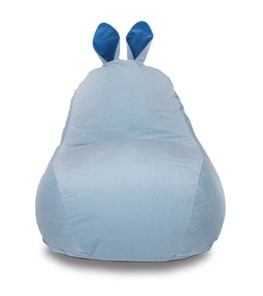 Кресло-мешок Зайка (короткие уши), голубой в Тамбове