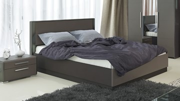Двуспальная кровать с механизмом Наоми 1600, цвет Фон серый, Джут СМ-208.01.02 в Тамбове