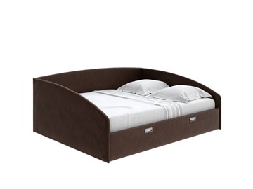 Кровать в спальню Bono 180х200, Рогожка (Levis 37 Шоколад) в Тамбове