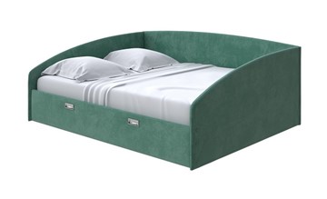 Двуспальная кровать Bono 180х200, Велюр (Casa Изумрудный) в Тамбове