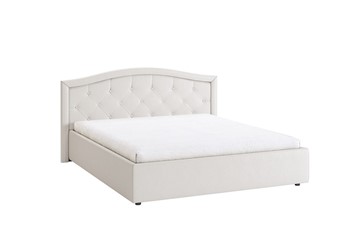 Двуспальная кровать Верона 1,6 белый (экокожа) в Тамбове