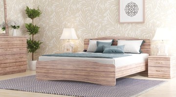 Кровать спальная СВ-Стиль Лира, 160х200 с основанием, сонома в Тамбове