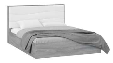 Кровать с подъемным механизмом ТриЯ Миранда тип 1 (Дуб Гамильтон/Белый глянец) в Тамбове