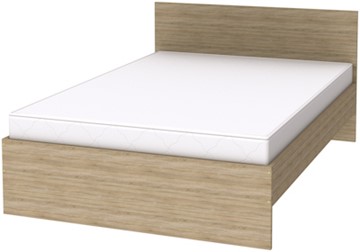 Кровать 1.5-спальная K14 с основанием, цвет Дуб Сонома в Тамбове