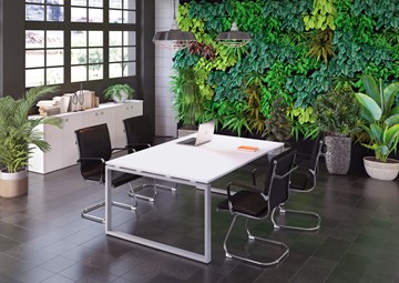 Офисный комплект мебели Metal System Style (Серый/Белый) в Тамбове