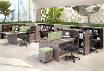 Офисный набор мебели Skyland Xten для двух сотрудников с тумбочками в Тамбове