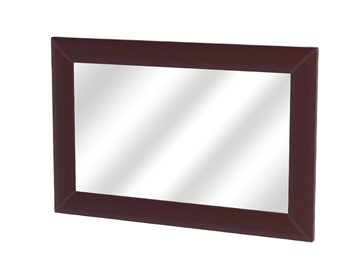 Настенное зеркало OrmaSoft 2, экокожа коричневая в Тамбове