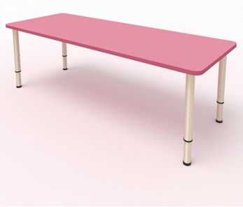 Стол для детей 2-местный  (по одну сторону столешн.) СДО-2 (0-3) розовый (МДФ) в Тамбове