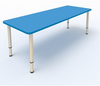 Детский стол 2-местный  (по одну сторону столешн.) СДО-2 (0-3) синий (МДФ) в Тамбове