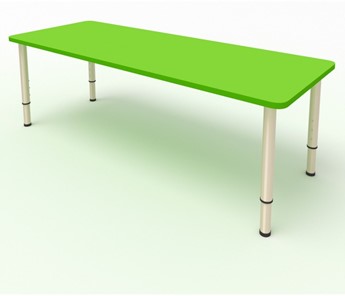 Детский стол 2-местный  (по одну сторону столешн.) СДО-3 (0-3) зеленый (МДФ) в Тамбове