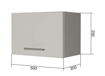Кухонный навесной шкаф В350, Серый/Антрацит в Тамбове